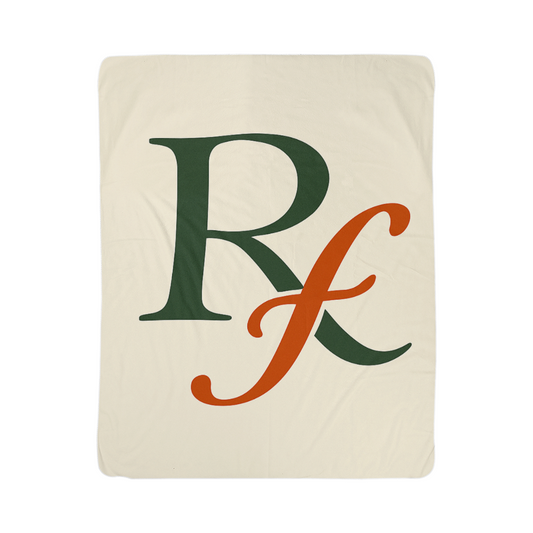 Rooted Fruitfully Prescription Symbol Blanket